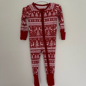 Little Sleepies Christmas print 0-3 months